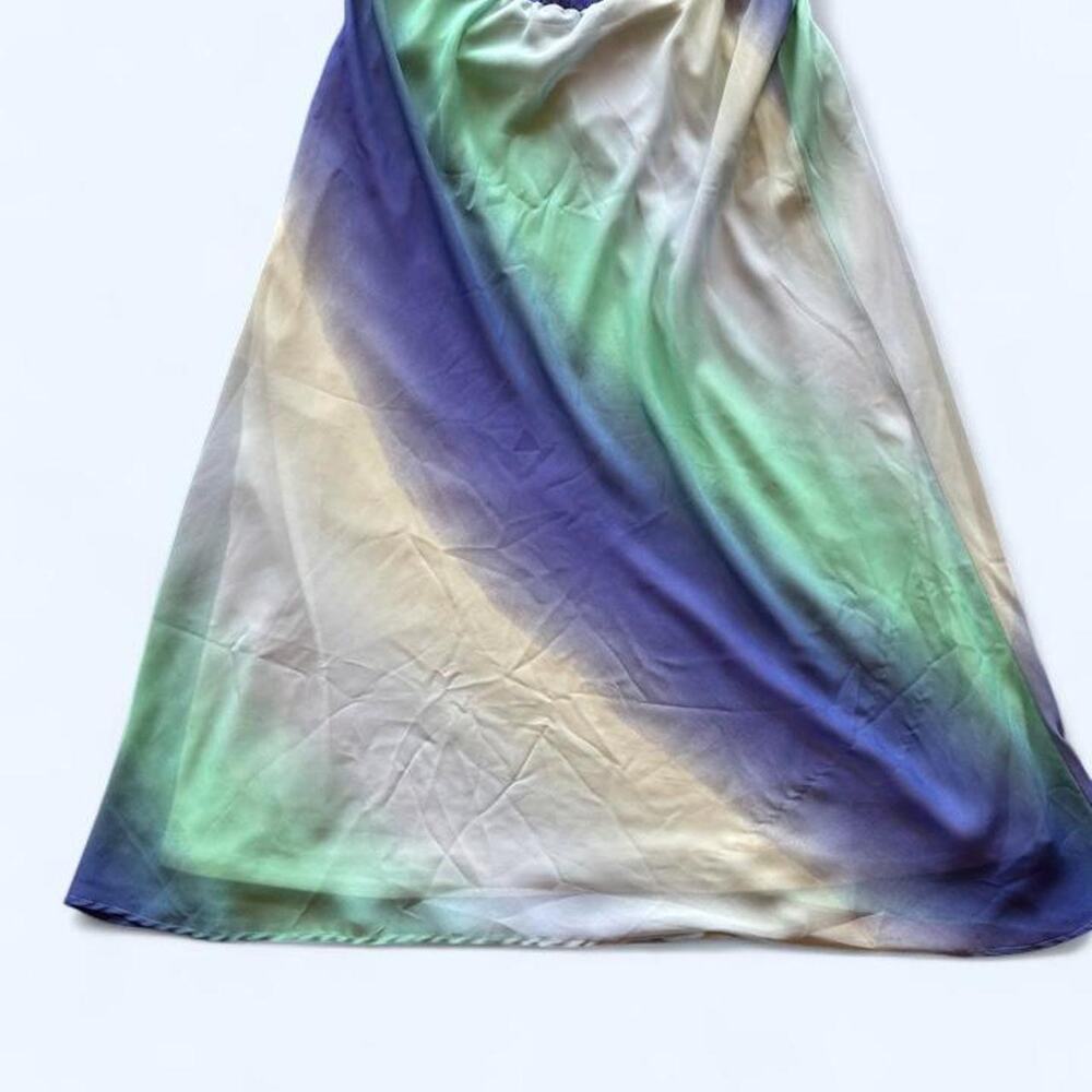 Notations multicoloured maxi skirt with blue tones dress large
